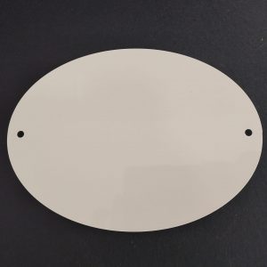 Plaque PVC oval