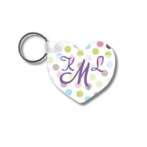 Porte clef MDF coeur