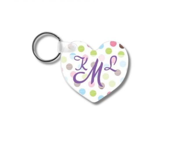 Porte clef MDF coeur