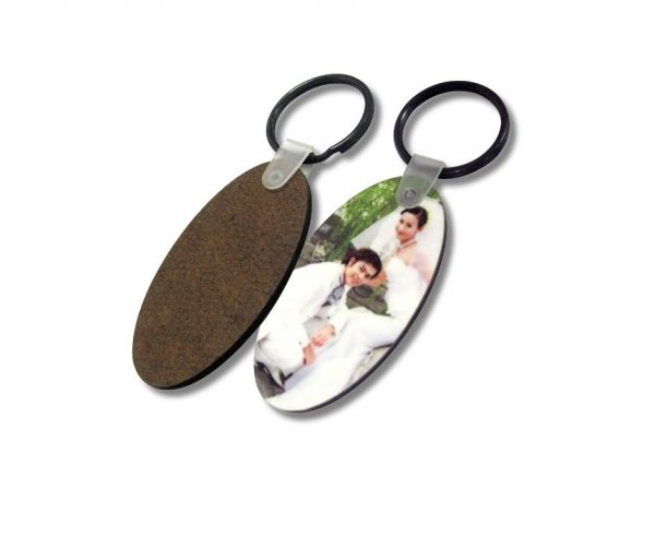 Porte clef MDF ovale