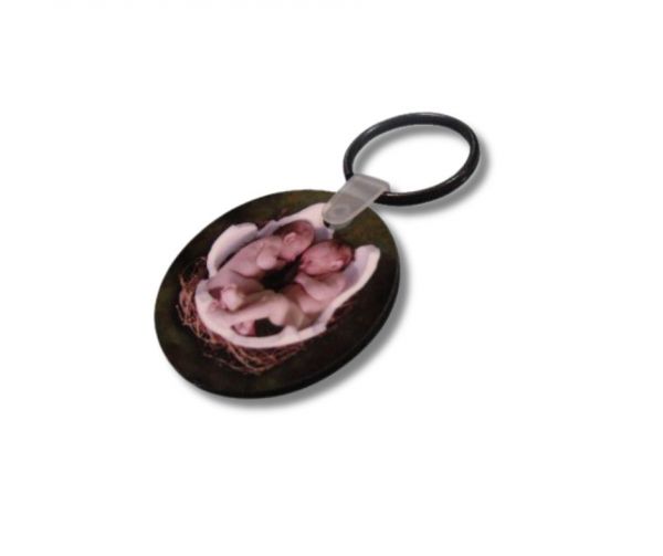 Porte clef MDF rond